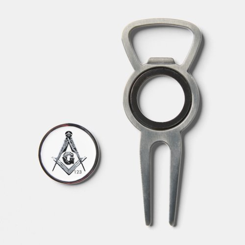 Masonic Minds Silvery Divot Tool