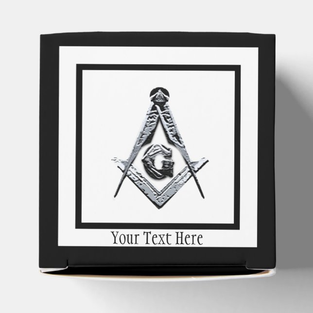 Masonic Minds (Silvery) Favor Boxes (Top)