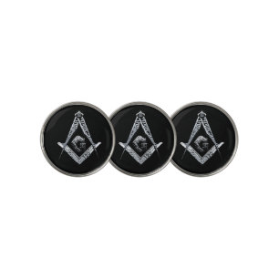 Masonic Minds (Silvery) Golf Ball Marker