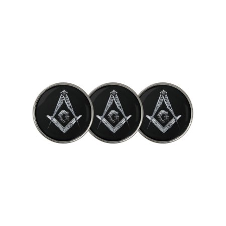 Masonic Minds (silvery) Golf Ball Marker