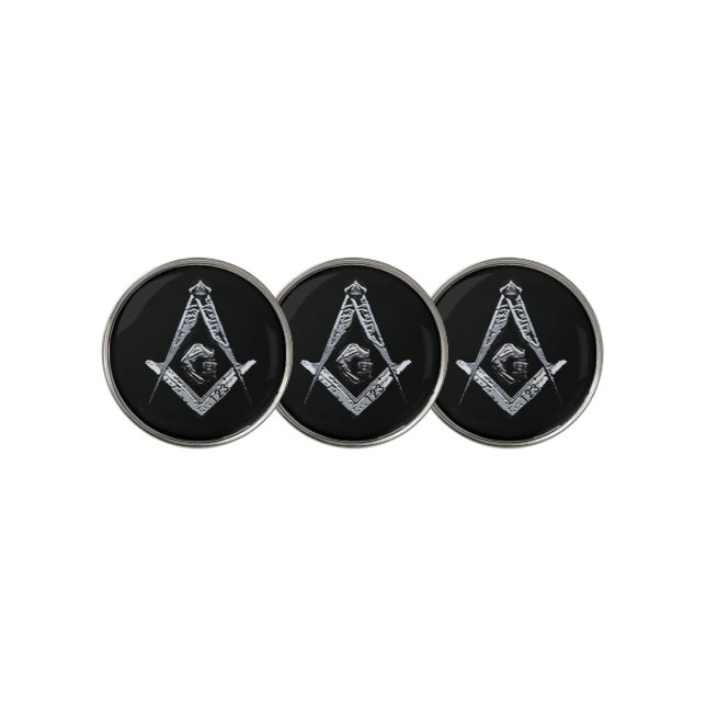 Masonic Minds (Silvery) Golf Ball Marker (3 Up)