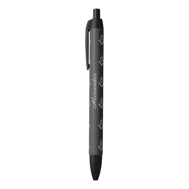 Masonic Minds (Silvery) Pen (Top (Vertical))
