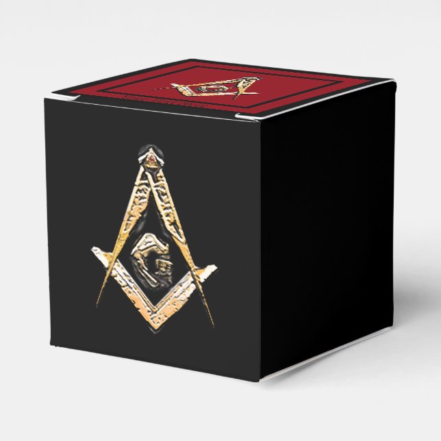 Masonic Minds (Yellowish) Favor Boxes (Front Side)