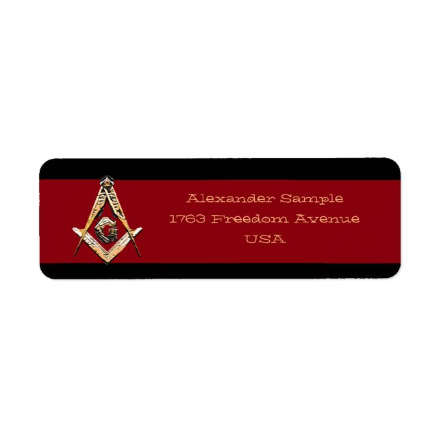 Masonic Minds (Yellowish) Label (Front)