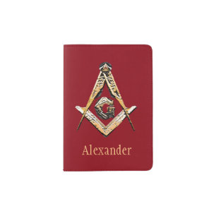 Masonic Minds (Yellowish) Passport Holder