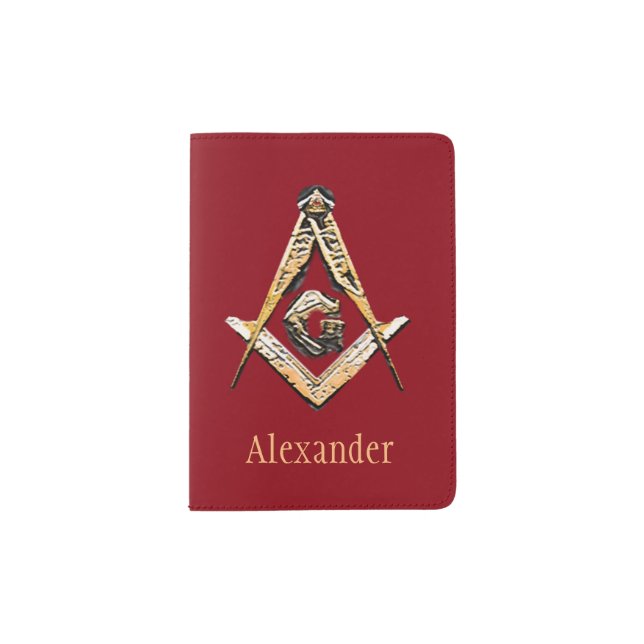Masonic Minds (Yellowish) Passport Holder (Front)