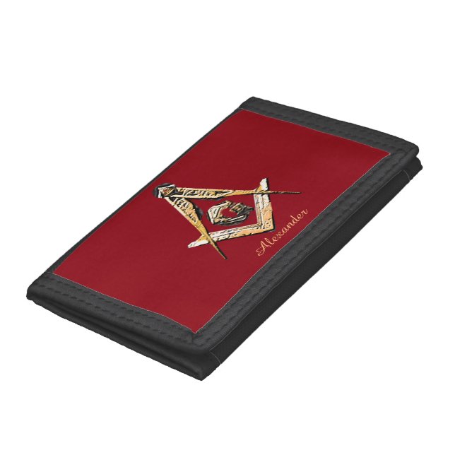 Masonic Minds (Yellowish) Tri-fold Wallet (Bottom)