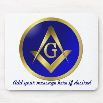 Masonic Mousemat Mouse Pad by sponner at Zazzle