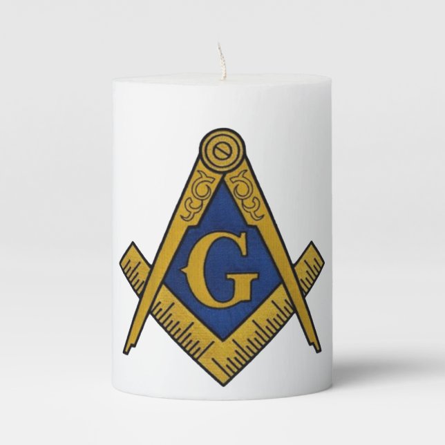 MASONIC PILLAR CANDLE (Front)