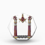 Masonic Pillars Award<br><div class="desc">King Solomon's Temple Pillars with Masonic emblem.</div>