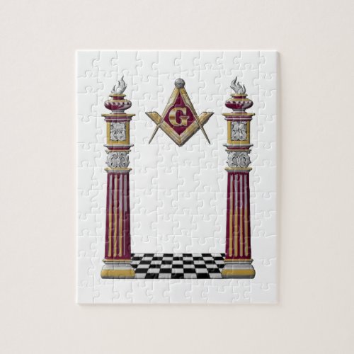 Masonic Pillars Jigsaw Puzzle