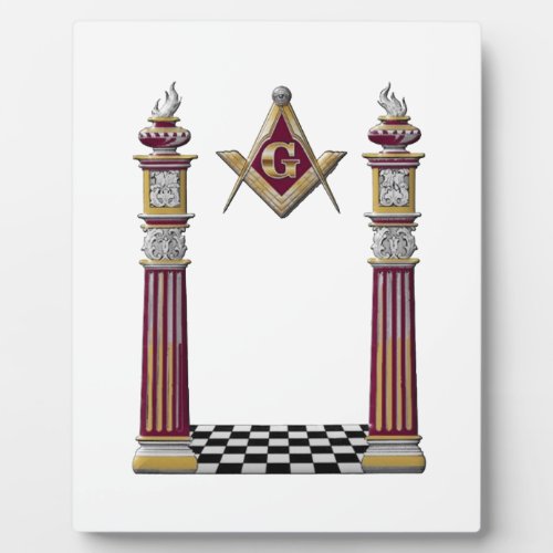 Masonic Pillars Plaque