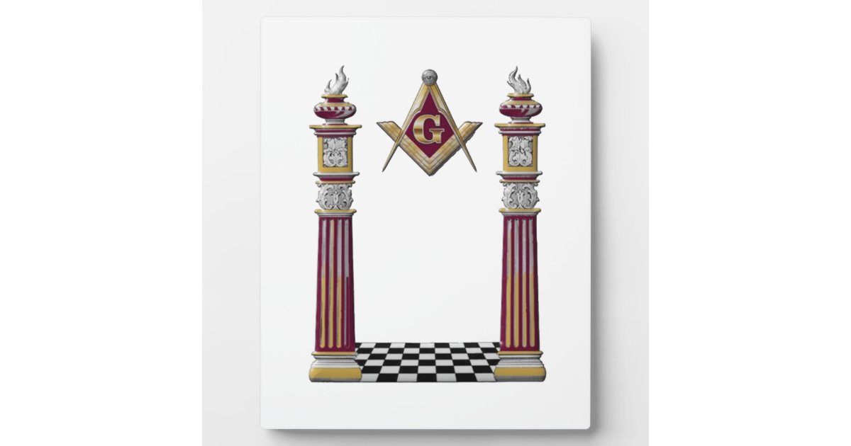 Masonic Pillars Plaque | Zazzle