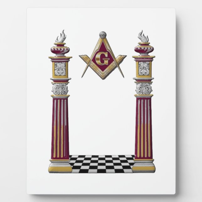 Masonic Pillars Plaque (Front)