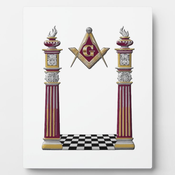 Masonic Pillars Plaque 