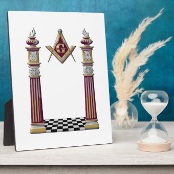 Masonic Pillars Plaque | Zazzle