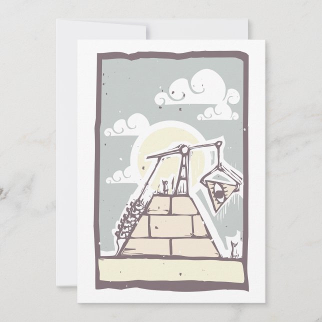 Masonic Pyramid Invitations (Front)