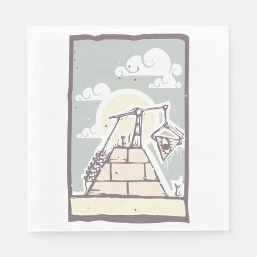 Masonic Pyramid Paper Napkins