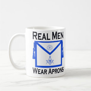 Masonic "Real Men Wear Aprons" mug