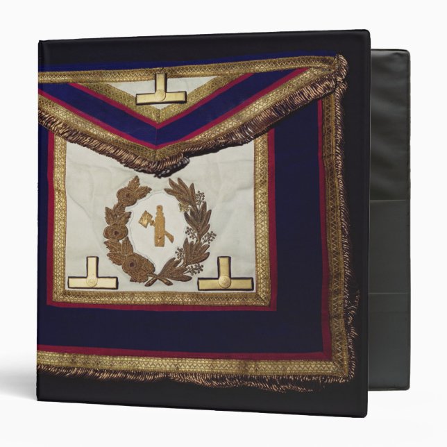 Masonic Regalia, from the Order of Turin 3 Ring Binder (Front/Inside)