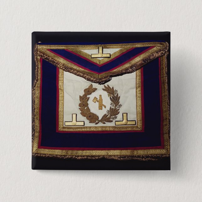 Masonic Regalia, from the Order of Turin Button (Front)