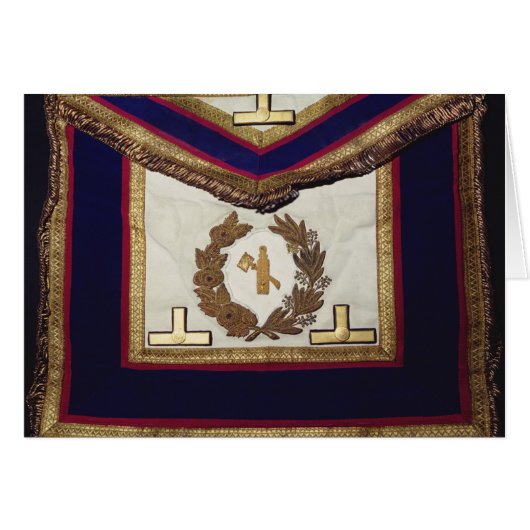 Masonic Regalia, from the Order of Turin Cards (Front Horizontal)