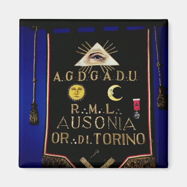 Masonic Regalia, from the Order of Turin Magnet (Front)
