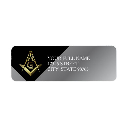 Masonic Return Address Labels