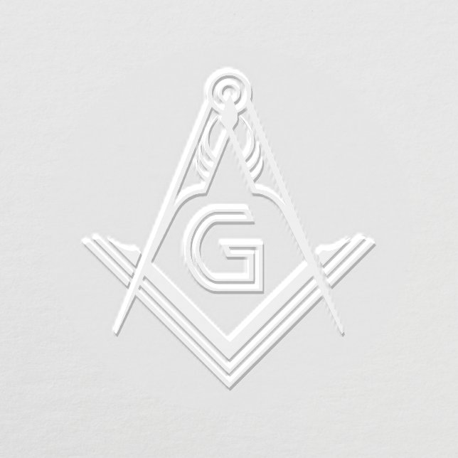 Masonic Square and Compass Freemason Seal Embosser (Design)
