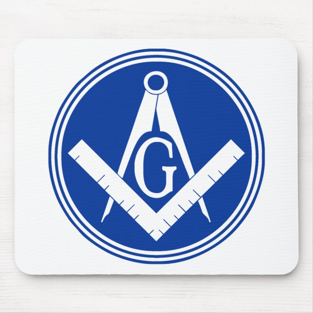 Masonic Square and Compass Mouse Pad (Front)