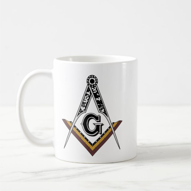 Masonic Square and Compass Mug (Left)