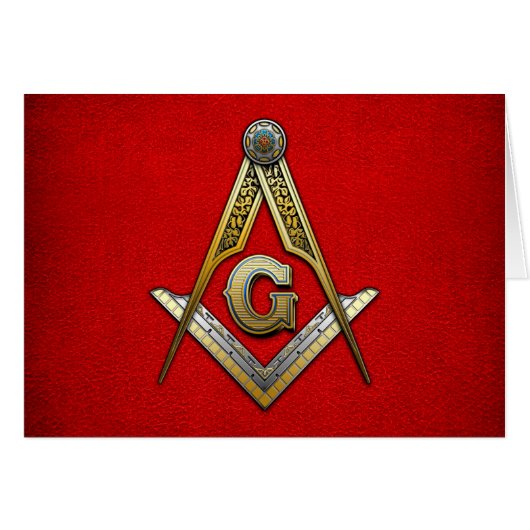 Masonic Square and Compasses (Front Horizontal)