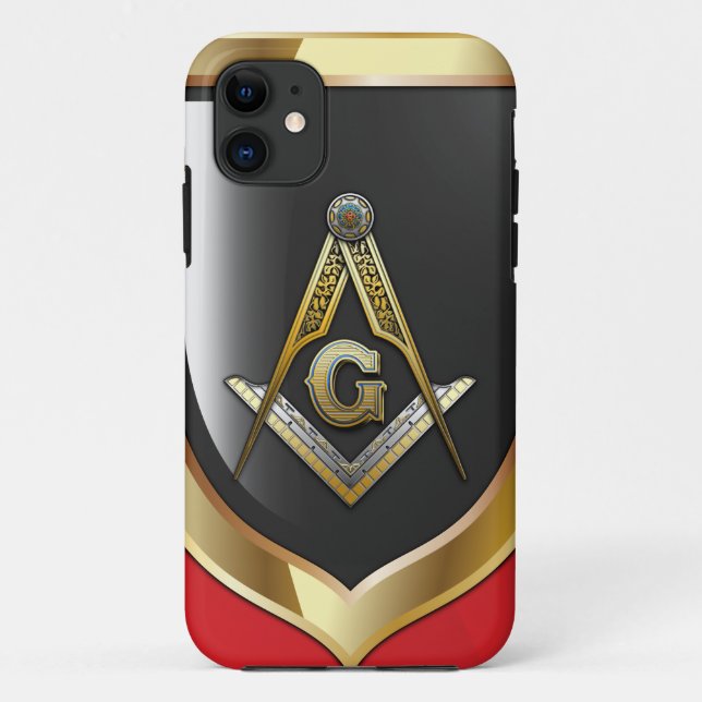 Masonic Square and Compasses Case-Mate iPhone Case (Back)