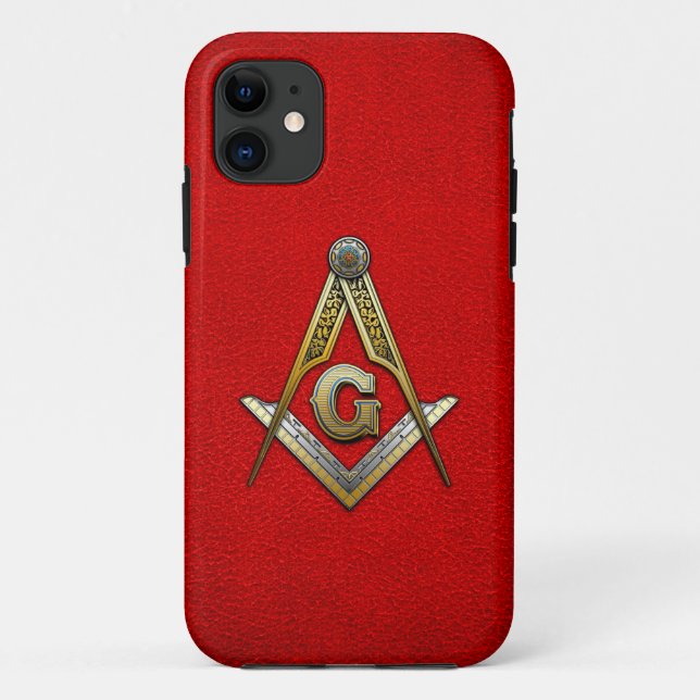 Masonic Square and Compasses Case-Mate iPhone Case (Back)