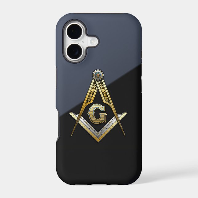 Masonic Square and Compasses Iphone Case (Back)