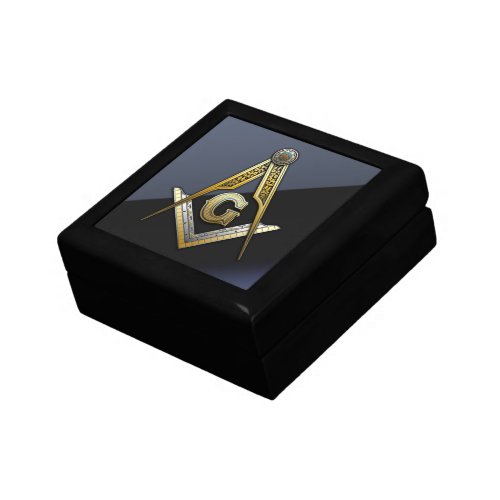 Masonic Square and Compasses Jewelry Box