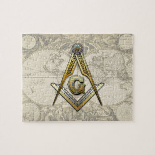 Masonic Square and Compasses Jigsaw Puzzle