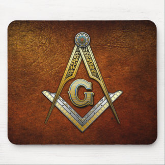 Masonic Square and Compasses Mouse Pad