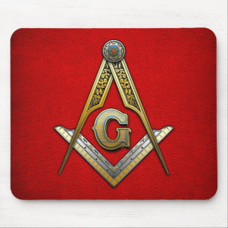 Masonic Square and Compasses Mouse Pad