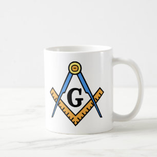 Masonic Square & Compasses Coffee Mug