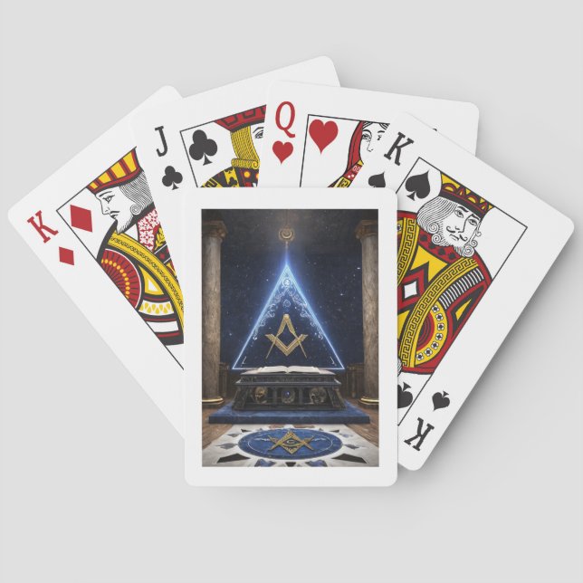 Masonic Style Set of Poker Cards (Back)