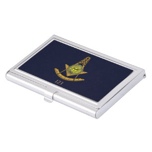 Masonic Sun Business Card Case