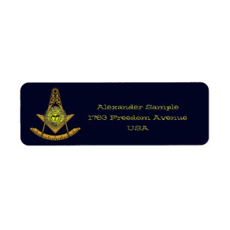 Masonic Sun Label
