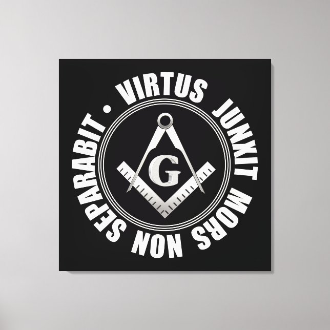 Masonic symbol canvas print (Front)