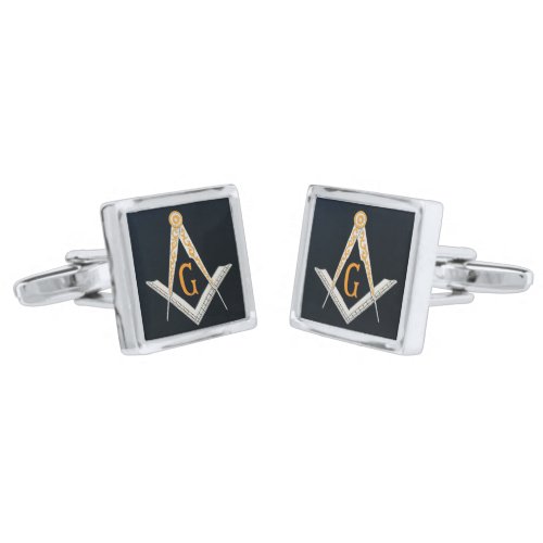 Masonic symbol cufflinks