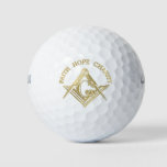 Masonic Symbol Golf Balls at Zazzle