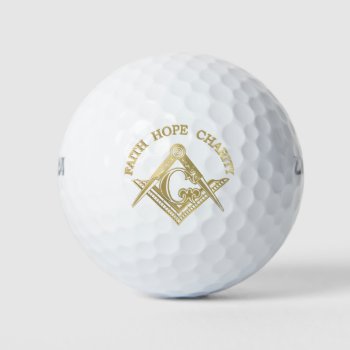 Masonic Symbol Golf Balls by igorsin at Zazzle