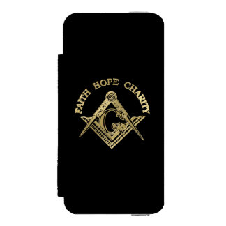 Masonic symbol wallet case for iPhone SE/5/5s