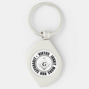 Masonic symbol keychain