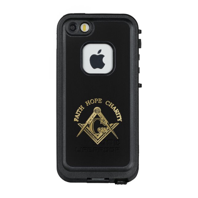 Masonic symbol LifeProof iPhone case (Back)